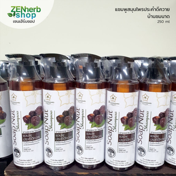 แชมพูประคำดีควาย บ้านชมนาด 250มล 2 แชมพูประคำดีควายบ้านชมนาด